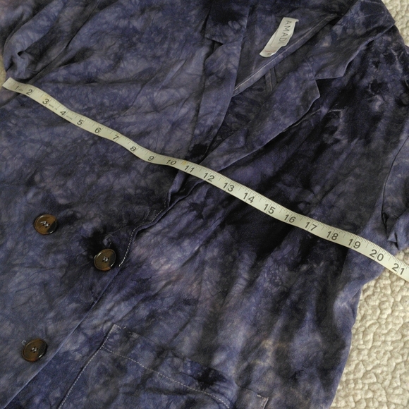 Amadi Medium Tie Dye Linen Blend Jacket - Picture 8 of 12